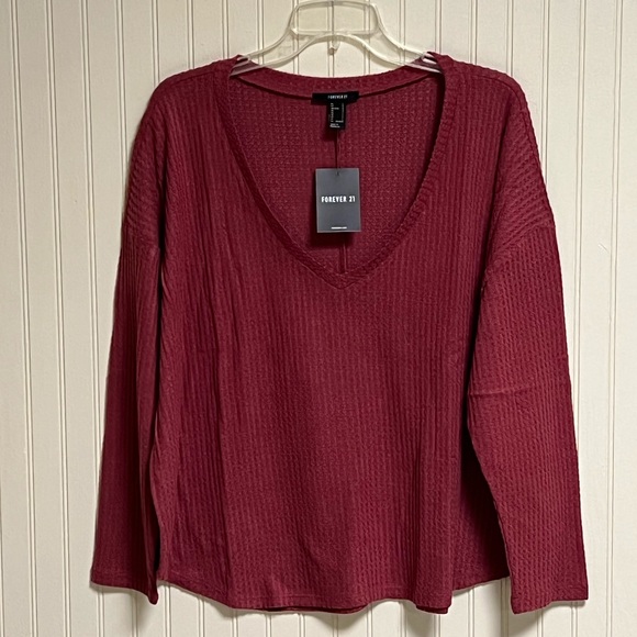 Forever 21 Waffle Knit Shirt - Picture 1 of 11